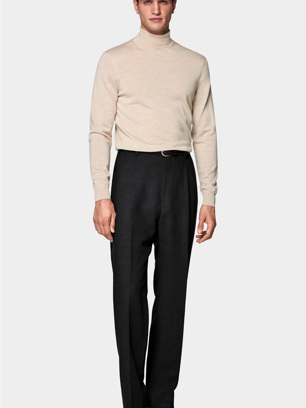 Suitsupply - Men's Cream Turtleneck Sweater
